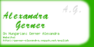 alexandra gerner business card